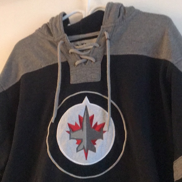 Winnipeg Jets Old Time hockey sweater style Luxury Hoodie - Picture 2 of 6